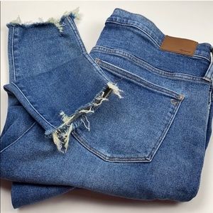 Madewell 35 TALL 10” High Rise Skinny button fly